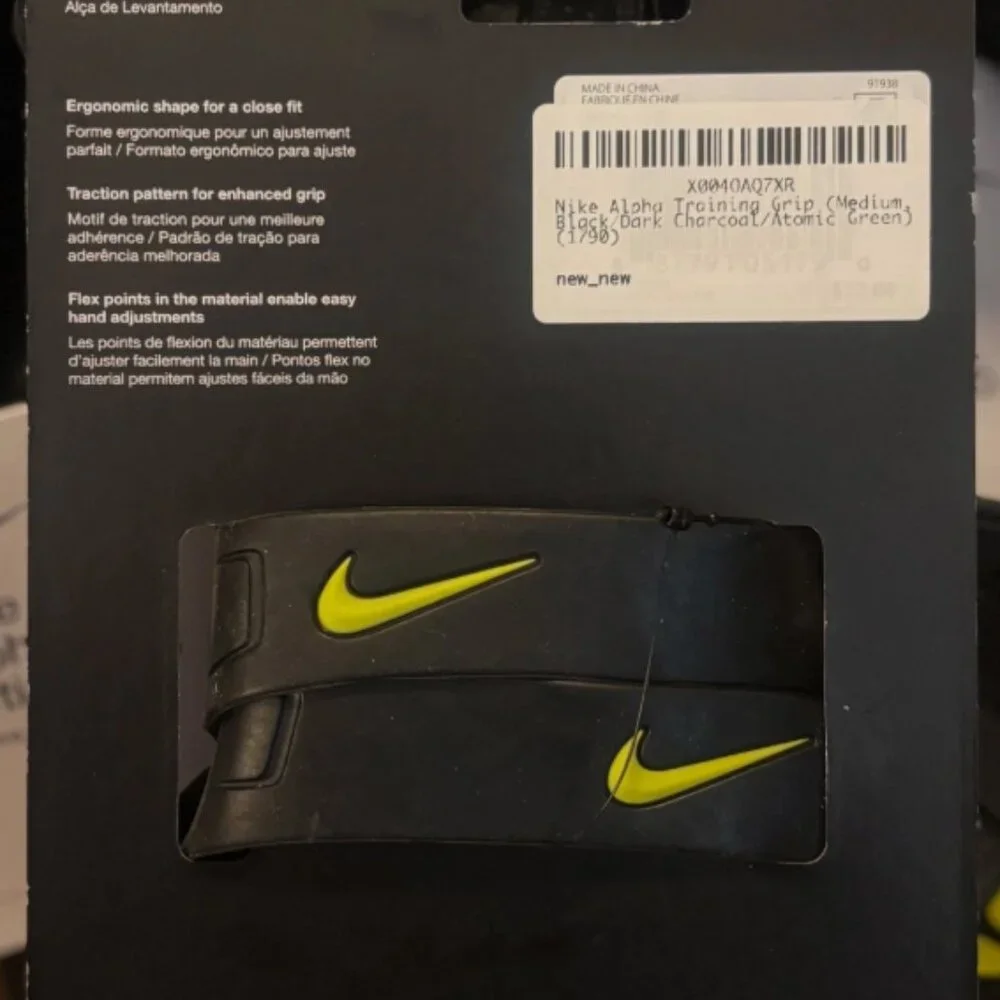 Nike Alpha Grip Lifting & training grips - MD NEW! - Picture 3 of 3